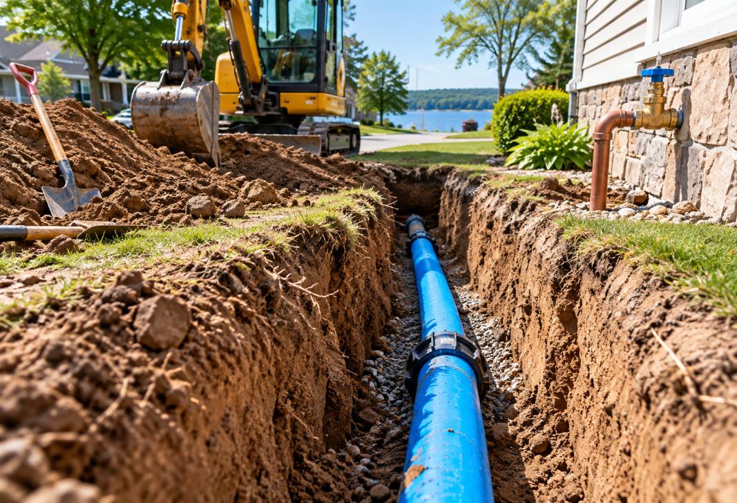 How Much Does Full Water Line Replacement Cost in Cadillac, MI?