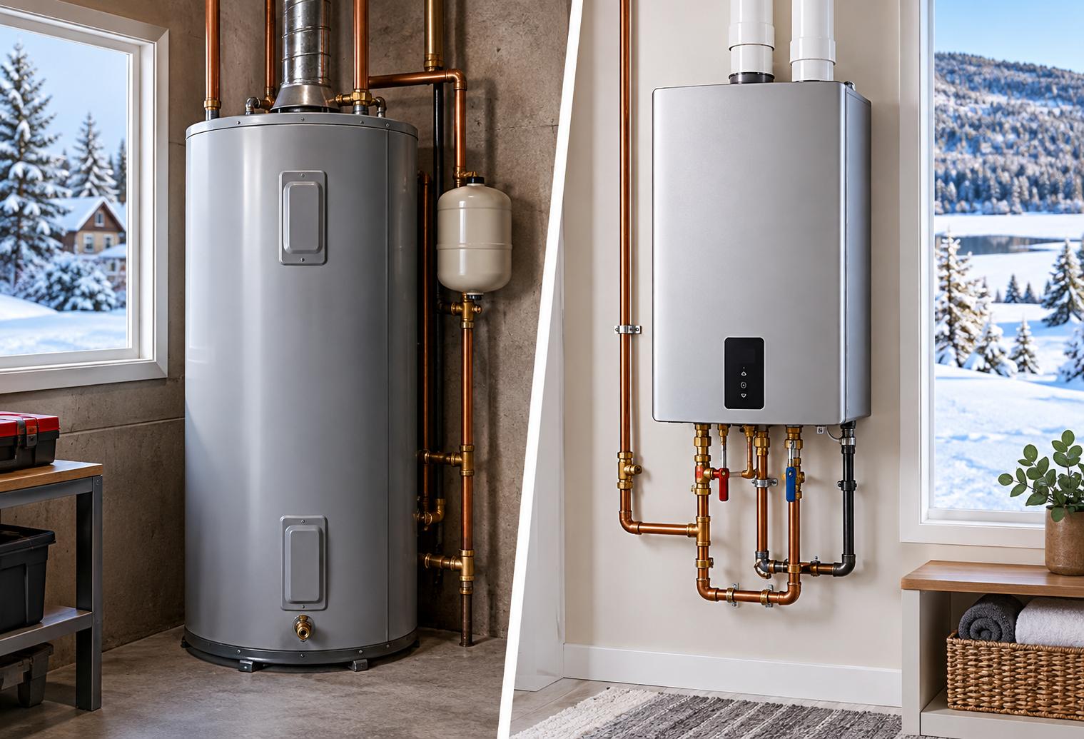 Tank vs. Tankless Water Heater: Which Is Worth It for Cadillac Winters?