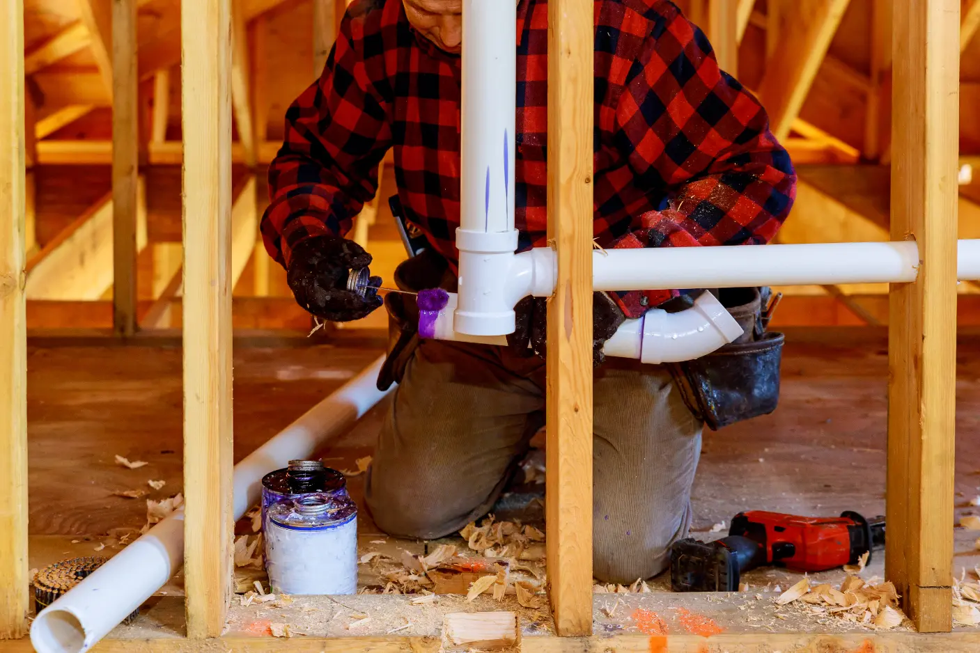 New-construction plumbing